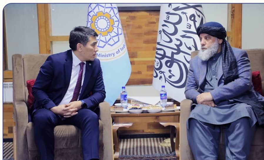 تاکید نورالدین عزیزی برگسترش و تقویت روابط تجاری و اقتصادی میان کابل و بشکیک