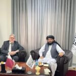 دیدار سهیل شاهین با کاردار سفارت فرانسه برای افغانستان